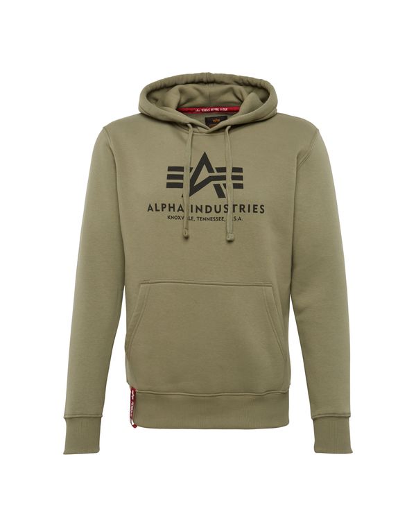 ALPHA INDUSTRIES ALPHA INDUSTRIES Sweater majica  maslinasta / crna