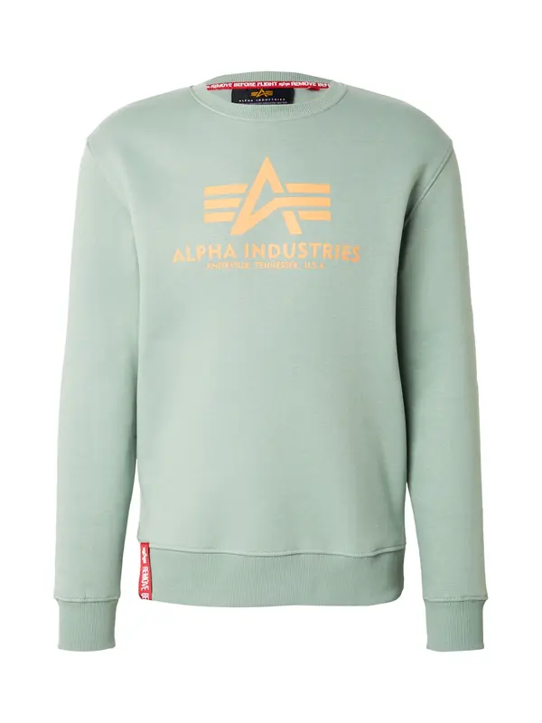 Alpha Industries ALPHA INDUSTRIES Sweater majica  menta / narančasta