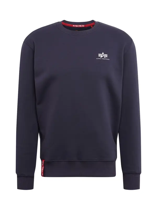 ALPHA INDUSTRIES ALPHA INDUSTRIES Sweater majica  morsko plava / bijela