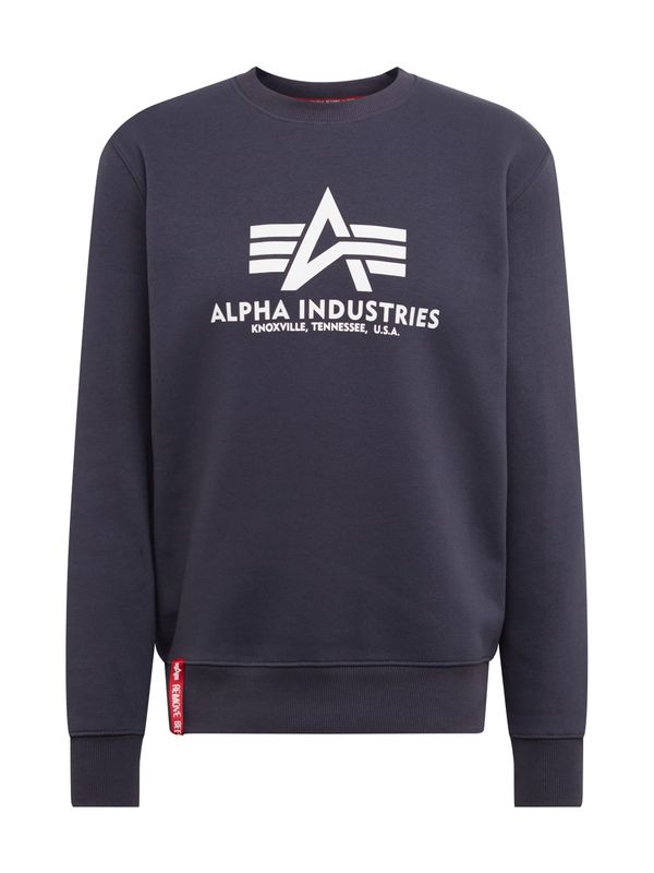 ALPHA INDUSTRIES ALPHA INDUSTRIES Sweater majica  morsko plava / crvena / bijela