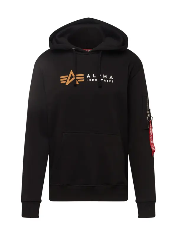 ALPHA INDUSTRIES ALPHA INDUSTRIES Sweater majica  narančasta / crvena / crna / bijela