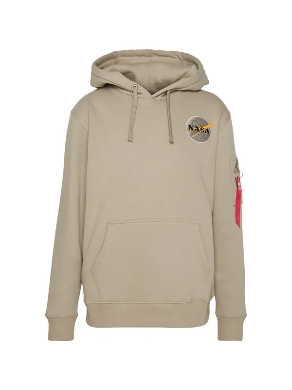 Alpha Industries ALPHA INDUSTRIES Sweater majica 'NASA Orbit'  tamno bež / narančasta / crna / bijela