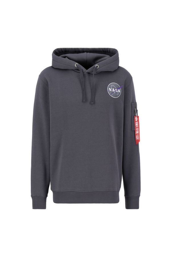 ALPHA INDUSTRIES ALPHA INDUSTRIES Sweater majica 'NASA'  siva / zelena / ljubičasta / crna / bijela