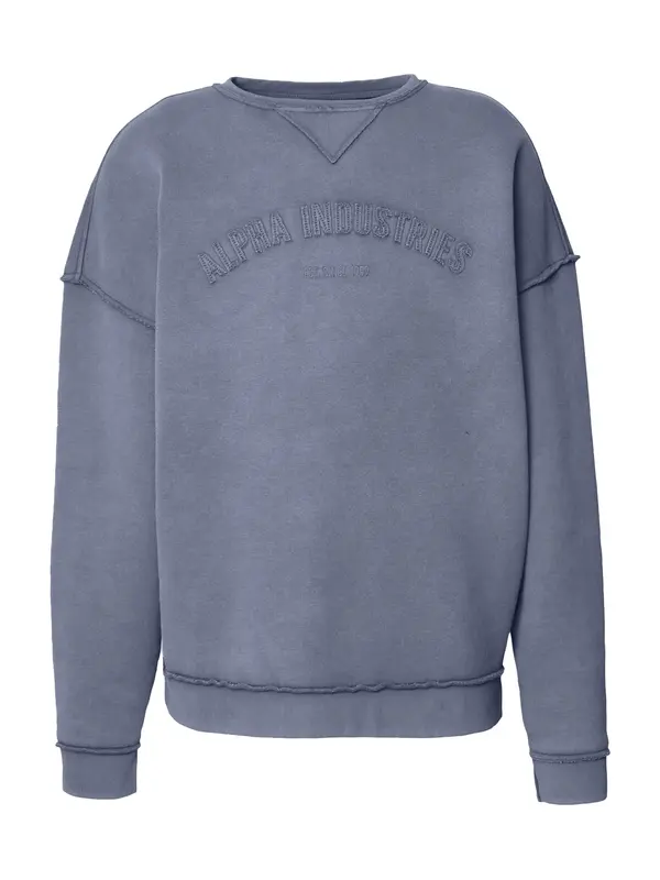 Alpha Industries ALPHA INDUSTRIES Sweater majica 'Open Edge'  bazalt siva