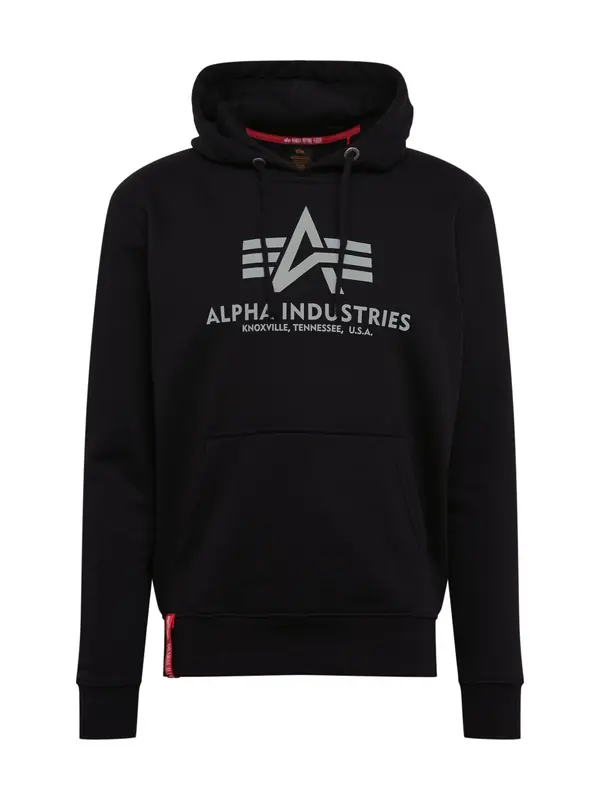 Alpha Industries ALPHA INDUSTRIES Sweater majica  siva / crna