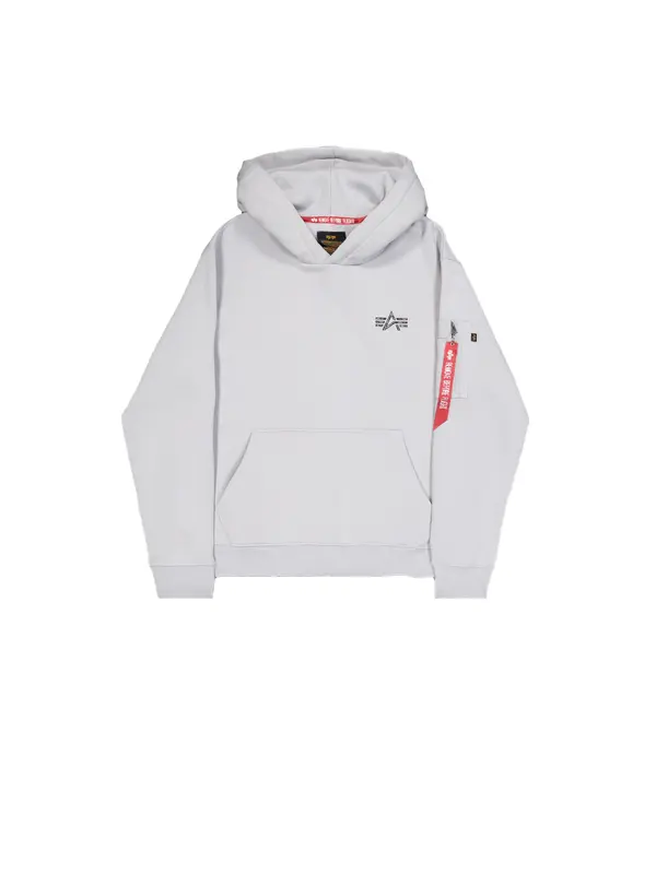 Alpha Industries ALPHA INDUSTRIES Sweater majica  siva / crvena / crna