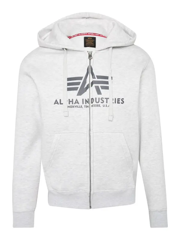 ALPHA INDUSTRIES ALPHA INDUSTRIES Sweater majica  siva / svijetlosiva