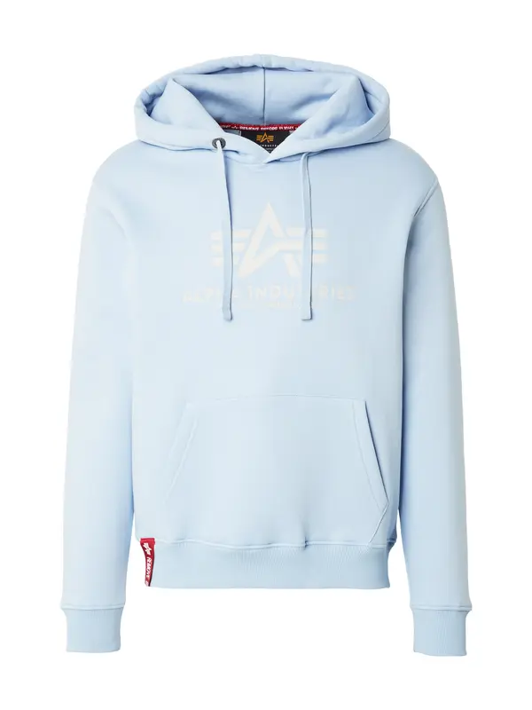 Alpha Industries ALPHA INDUSTRIES Sweater majica  svijetloplava / bijela