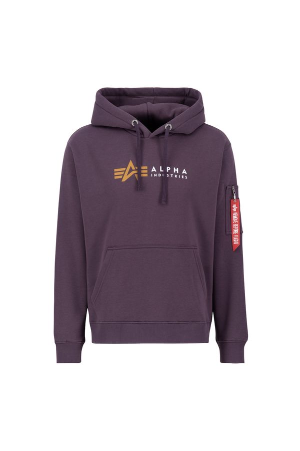 ALPHA INDUSTRIES ALPHA INDUSTRIES Sweater majica  svijetlosmeđa / ljubičasta / bijela