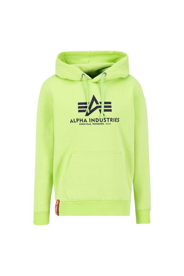 ALPHA INDUSTRIES ALPHA INDUSTRIES Sweater majica  svijetlozelena / crvena / crna