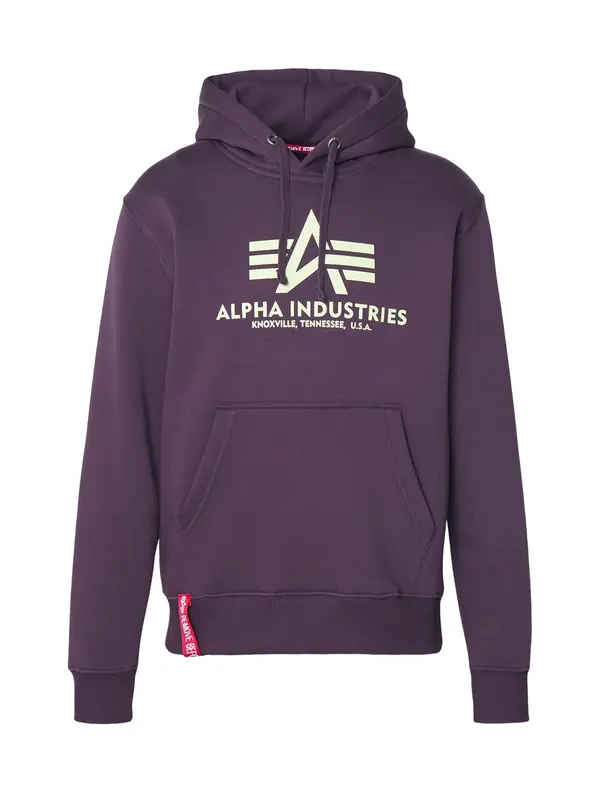 ALPHA INDUSTRIES ALPHA INDUSTRIES Sweater majica  svijetlozelena / tamno ljubičasta