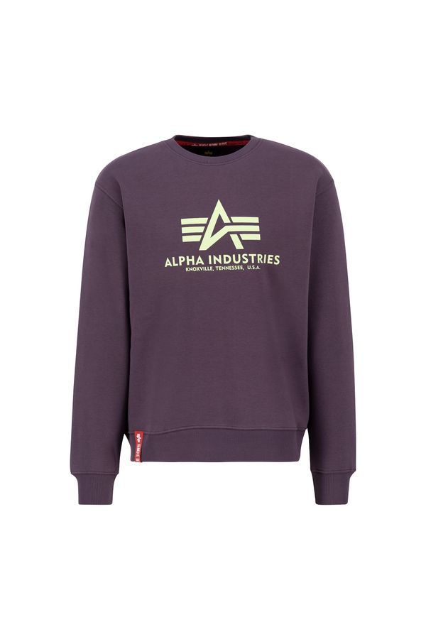 ALPHA INDUSTRIES ALPHA INDUSTRIES Sweater majica  svijetložuta / patlidžan / crvena