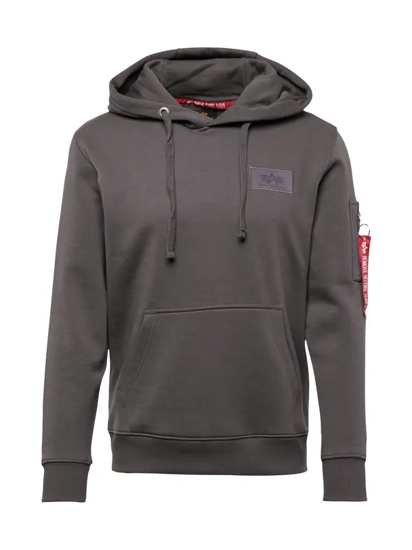 ALPHA INDUSTRIES ALPHA INDUSTRIES Sweater majica  tamo siva / jabuka