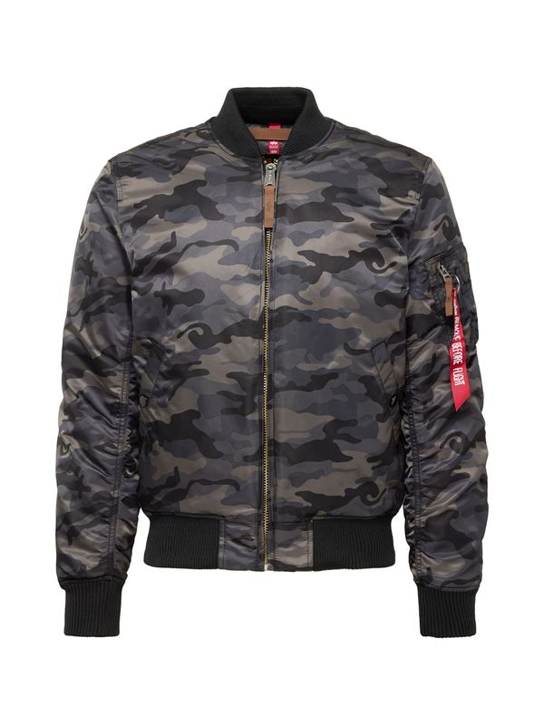 ALPHA INDUSTRIES ALPHA INDUSTRIES Tehnička jakna 'MA-1 VF 59'  svijetlosiva / tamo siva / crvena / crna