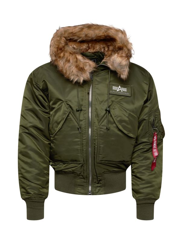 ALPHA INDUSTRIES ALPHA INDUSTRIES Zimska jakna '45P'  maslinasta / bijela
