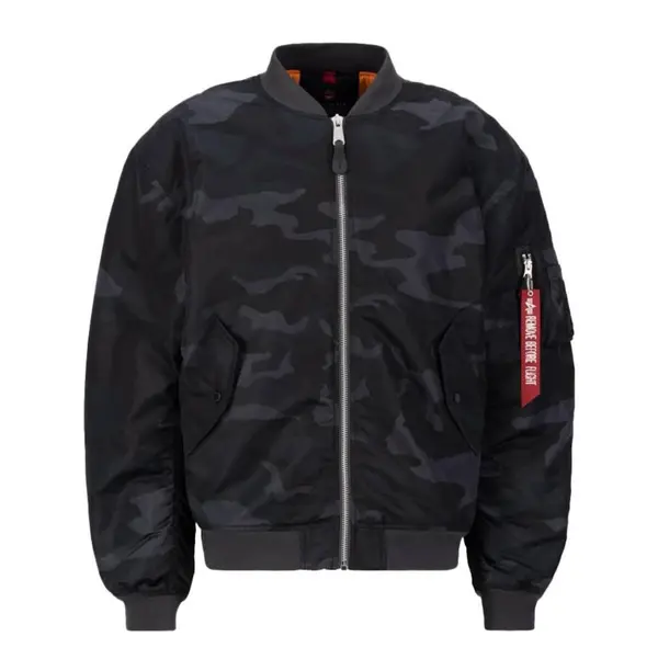 Alpha Industries ALPHA INDUSTRIES Zimska jakna 'MA-1 CS'  siva / crvena / crna