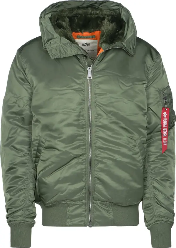 ALPHA INDUSTRIES ALPHA INDUSTRIES Zimska jakna 'MA-1'  maslinasta / narančasta / crvena / bijela