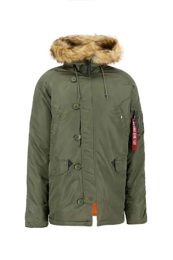 ALPHA INDUSTRIES ALPHA INDUSTRIES Zimska jakna 'N3B VF 59'  maslinasta