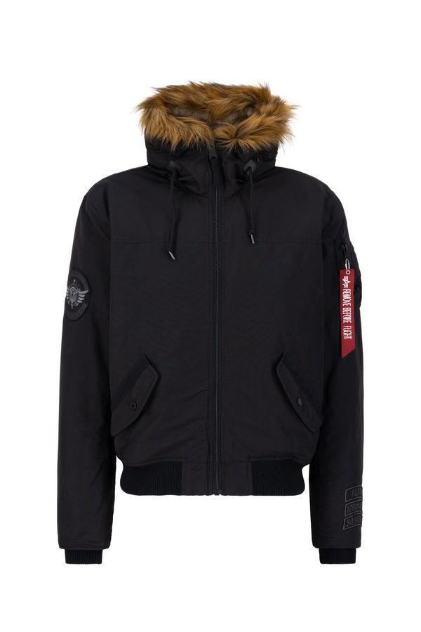 ALPHA INDUSTRIES ALPHA INDUSTRIES Zimska jakna  smeđa melange / krvavo crvena / crna