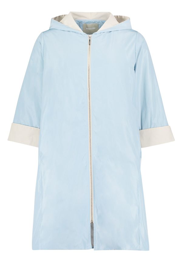 Amber & June Amber & June Prijelazni kaput  sivkasto bež / svijetloplava