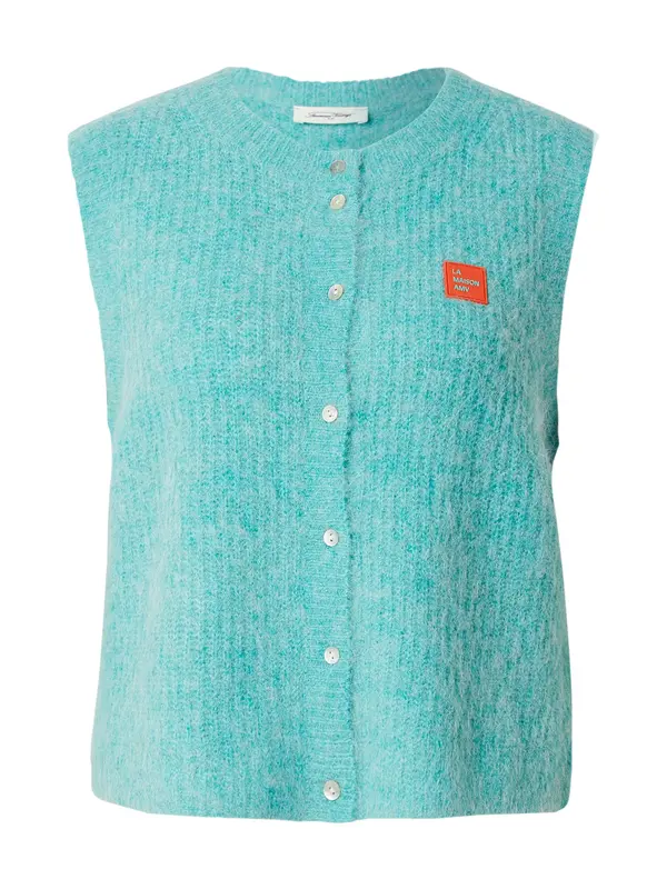 AMERICAN VINTAGE AMERICAN VINTAGE Kardigan bez rukava 'EAST'  tirkiz