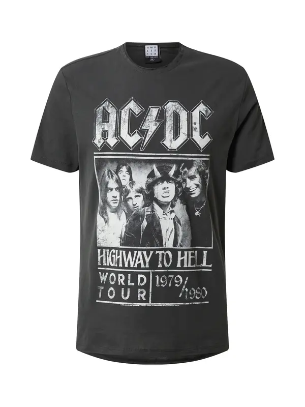 AMPLIFIED AMPLIFIED Majica 'ACDC HIGHWAY TO HELL'  tamo siva