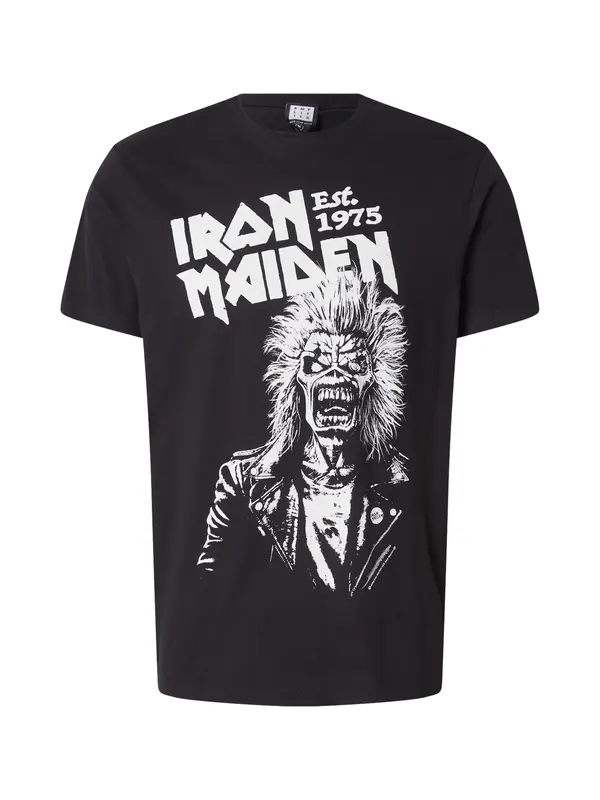 AMPLIFIED AMPLIFIED Majica 'IRON MAIDEN 50TH EDDIE ONE COLOUR 1975'  crna / bijela