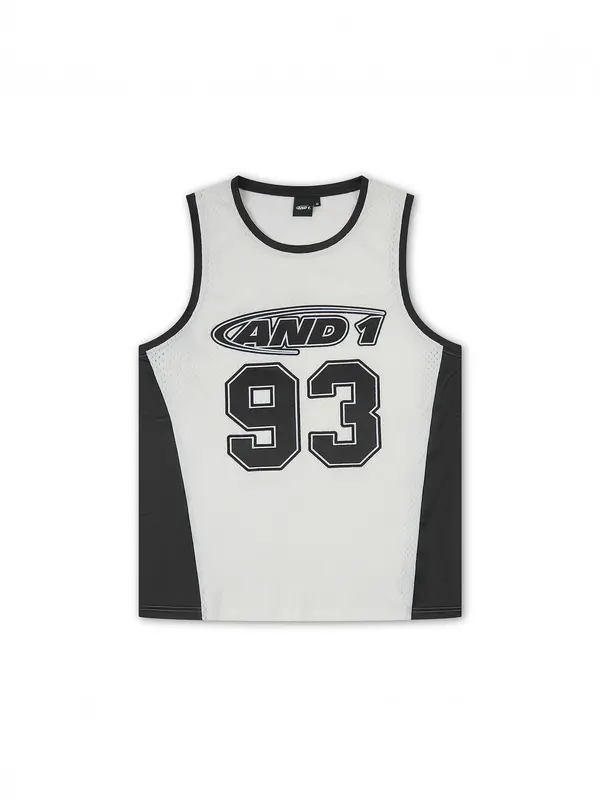 AND1 AND1 Majica '93 Airtex'  crna / bijela