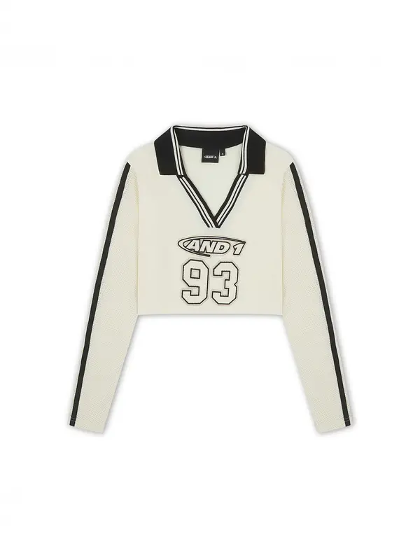 AND1 AND1 Majica '93 Airtex'  ecru/prljavo bijela / crna