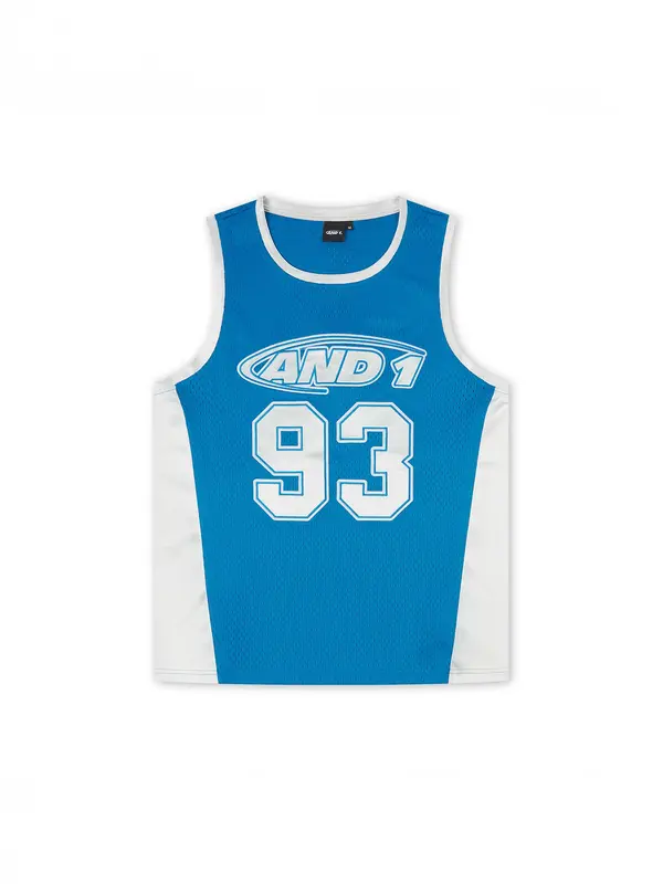 AND1 AND1 Majica '93 Airtex'  plava / bijela
