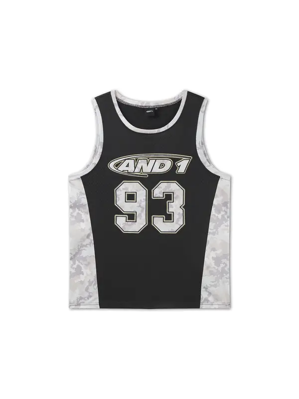 AND1 AND1 Majica '93 Airtex'  siva / crna / bijela