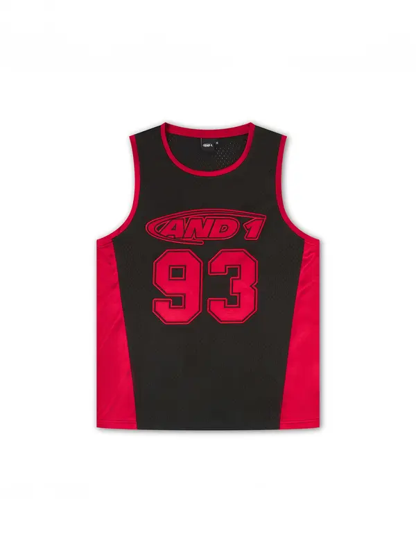 AND1 AND1 Majica '93 Airtex Weste'  krvavo crvena / crna