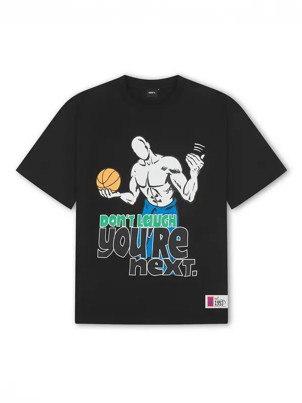 AND1 AND1 Majica 'Don't Laugh Trash Talk'  plava / svijetlosiva / zelena / crna