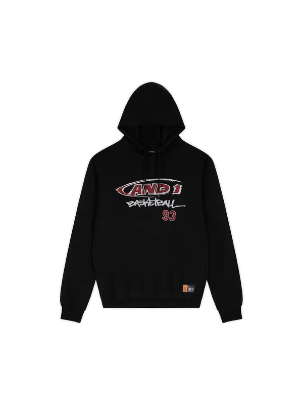 AND1 AND1 Sweater majica  burgund / crna / bijela
