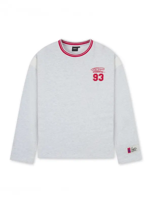 AND1 AND1 Sweater majica 'Core 93'  svijetlosiva