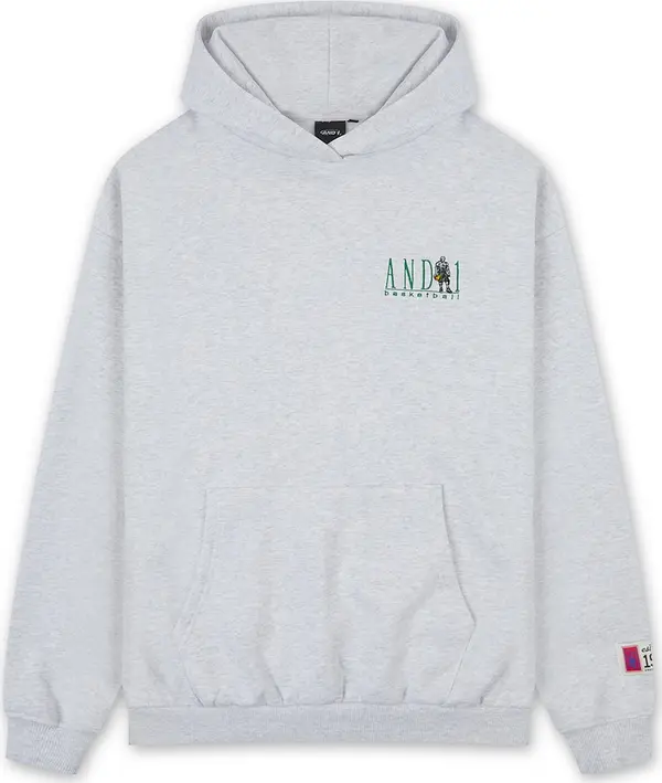 AND1 AND1 Sweater majica 'Core Retro'  plava / siva melange / zelena / bijela