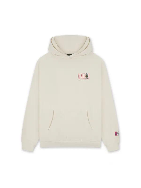 AND1 AND1 Sweater majica  ecru/prljavo bijela / crvena