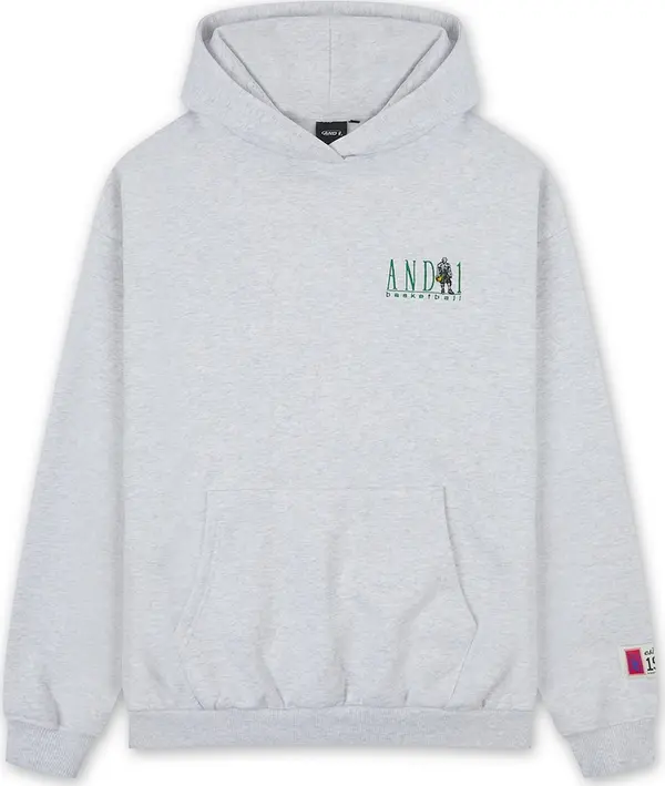 AND1 AND1 Sweater majica  plava / siva melange / limeta / crna