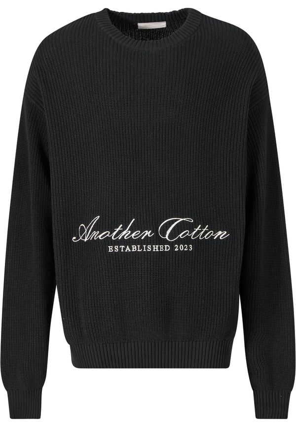 Another Cotton Lab Another Cotton Lab Pulover 'Established Knit'  crna / bijela