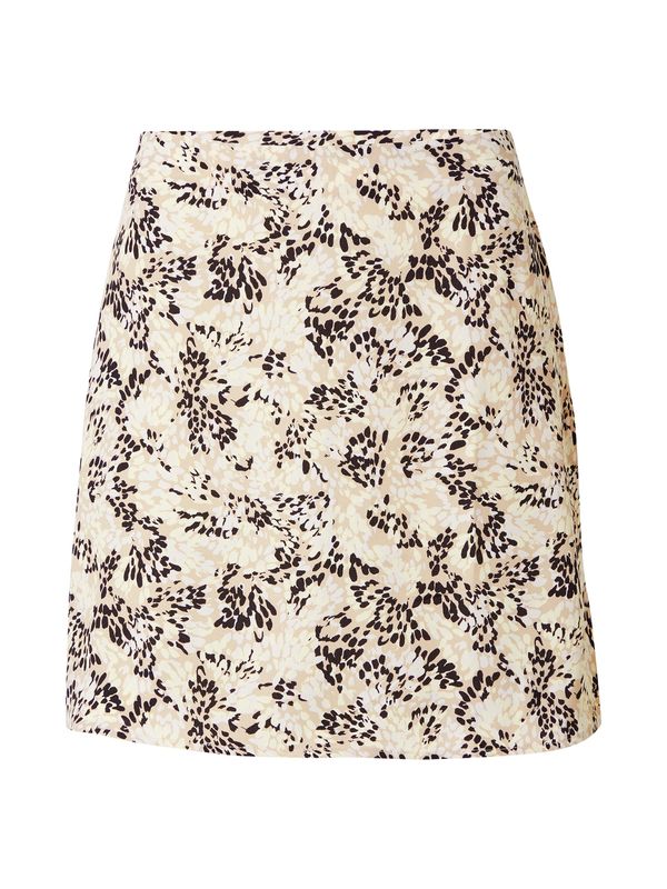 Another Label Another Label Suknja 'Varme'  bež / boja pijeska / crna / bijela