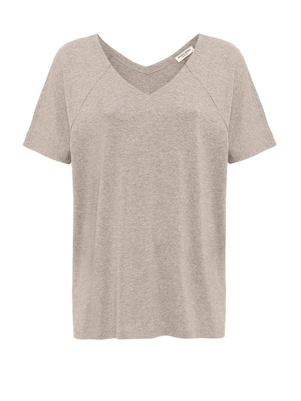 Anou Anou Anou Anou Majica  bež siva