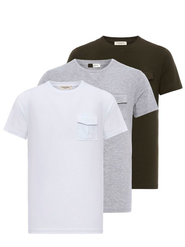 Anou Anou Anou Anou Majica  siva / antracit siva / bijela