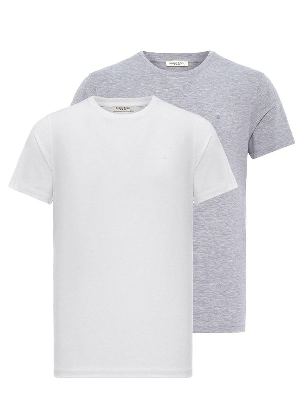 Anou Anou Anou Anou Majica  siva / bijela