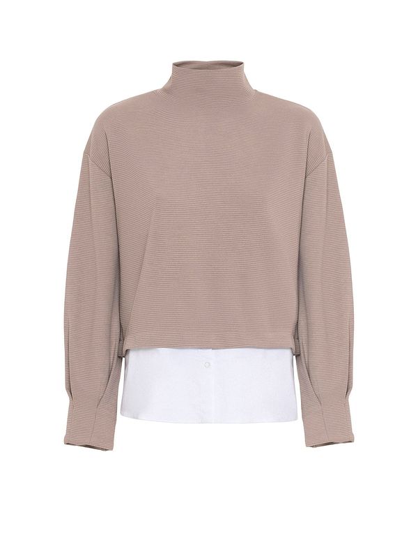 Anou Anou Anou Anou Pulover  roza / bijela