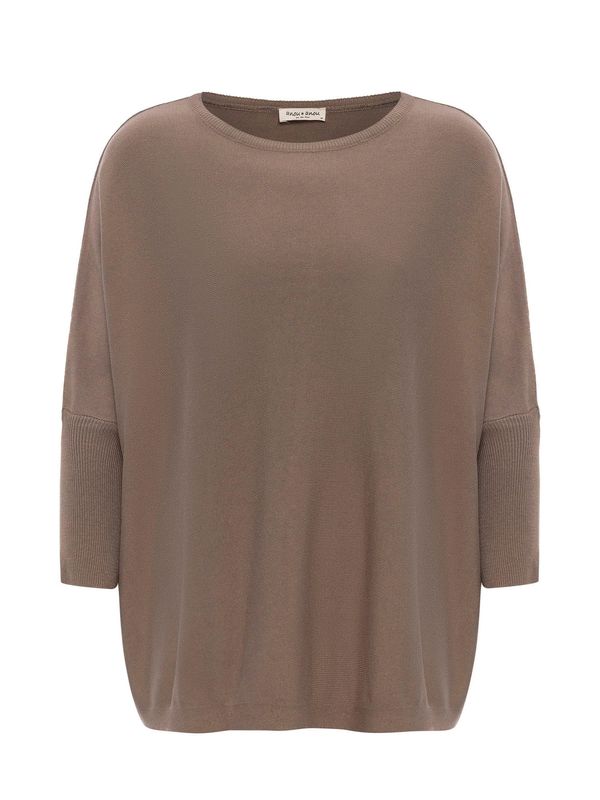 Anou Anou Anou Anou Široki pulover  taupe siva