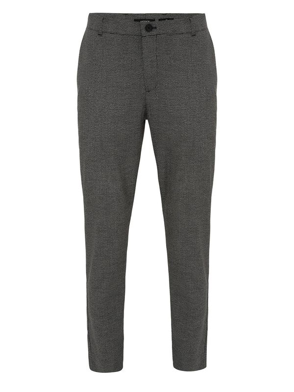 Antioch Antioch Chino hlače 'Gunther'  crna / bijela