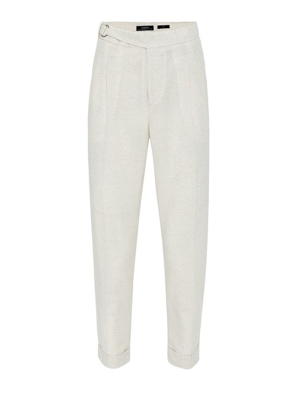 Antioch Antioch Hlače na crtu  ecru/prljavo bijela