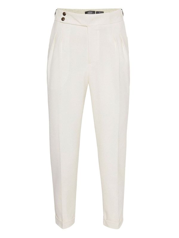 Antioch Antioch Hlače na crtu  ecru/prljavo bijela