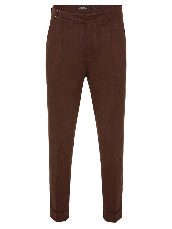 Antioch Antioch Hlače na crtu 'Mauro'  smeđa