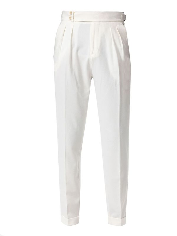 Antioch Antioch Hlače s naborima  bijela